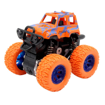 Children'S Mini 4WD Inertial Rotatable Car Toy Friction Off-Road Vehicle Model Inertia Car Anti-Falling Toy Boy Gift