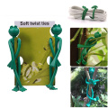 2pcs Reusable Plant Cable Ties Frog Shape Adjustable Tree Climbing Support Garden Horticulture Planting Supplies Grafting Clips