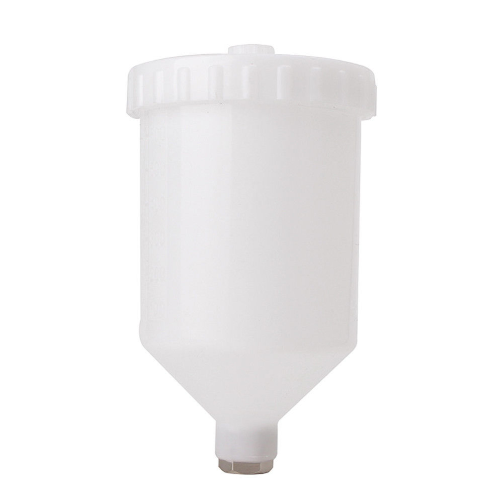 WAERTA 600ml Plastic Spray Paint Pot Sprayer Cup Air Gravity Feed Fastmover Thread Connector for Spray Gun Tools