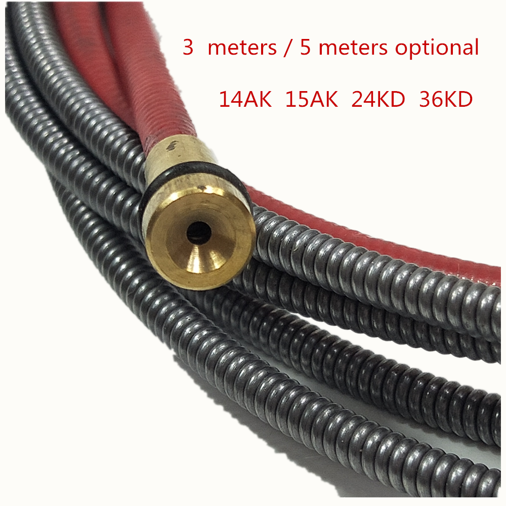 1pcs Binzel 14K 15AK 24KD 36KD Torch/Gun Consumables 3M 5M MIG Wire Feed Tube for the MIG Welding Machine
