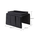 Sofa Armrest Organizer With 4 Pockets And Cup Holder Tray Couch Armchair Hanging Storage Bag For TV Remote Control Cellphone