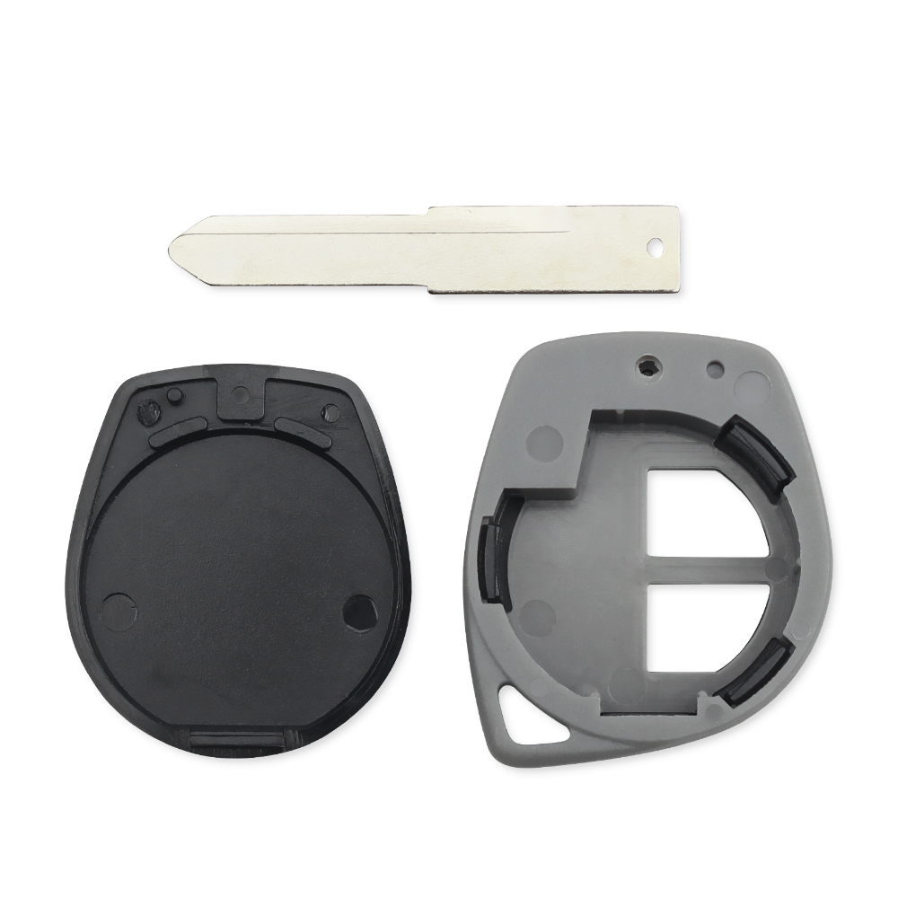 KEYYOU Keyless Entry Fob Housing 2 Button Car Key Fob Case Blank Shell HU133R For SUZUKI GRAND VITARA SWIFT + Rubber Button Pad