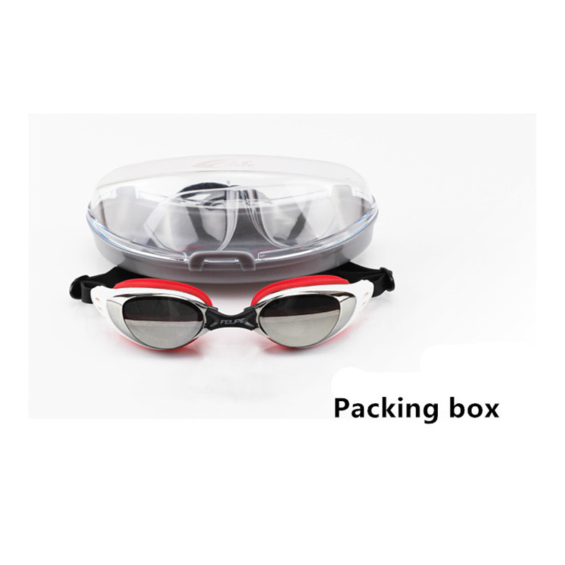 Swiming Goggles Men Women Electroplate Swim Eyewear Waterproof Silicone Anti Fog Sport Glass Water Diving Swim Pool Glasses