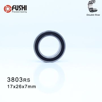 63803 Hybrid Ceramic Bearing 17*26*7 mm 1 PC Double Row Sealed Angular Contact Si3N4 Ball Bearings 3803 RS 3803-2RS