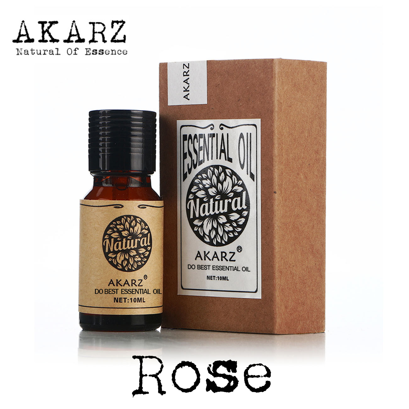 AKARZ Famous brand natural rose essential oil Whitening anti-aging wrinkle relax pigmentation remove beriberi rose oil