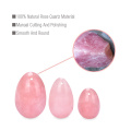 DropShipping 3Pcs/Set Natural Rose Quartz Yoni Egg Women Kegel Exercise Jade Egg Vaginal Muscle Tightening Ben Wa Ball Kegel Egg