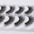 5 Pairs Long Wispy False Eyelashes Black Cross False Eyelashes Full Strip Lashes Handmade 3D Natural Eye Makeup Tools