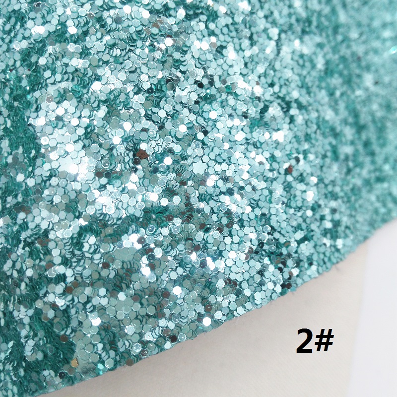 BLUE Glitter Fabric, Crocodile Faux Leather Fabric, Synthetic Leather Fabric Sheets For Bow A4 8"x11" Twinkling Ming XM344