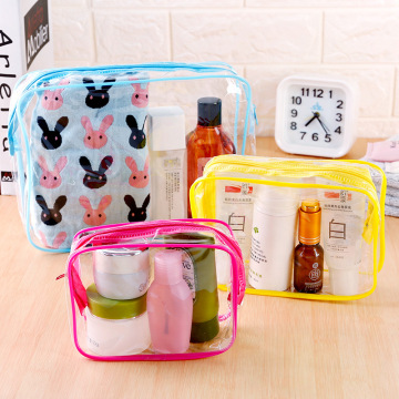 Transparent PVC Cosmetic Bag Women Travel Makeup Bag Zipper Make Up Organizer Storage Pouch Toiletry Beauty Wash Kit Case