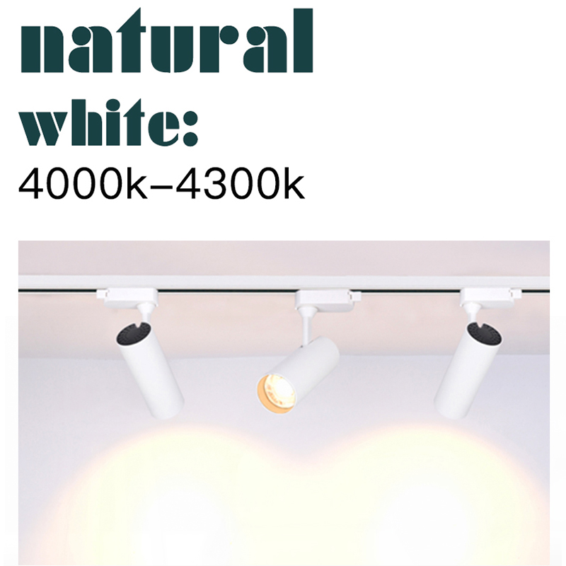 1pc 30W Track Lamps Lights Lighting Fixtures Spotlights COB LED Track Light Lamp for Shop Clothing Store Home Aluninum Body