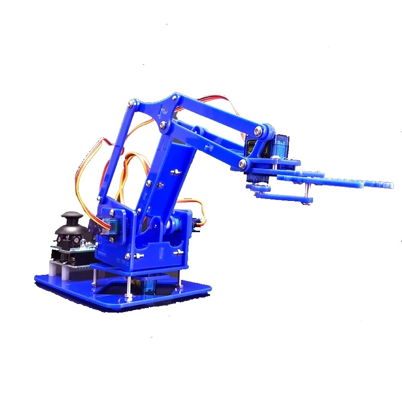 SG90 MG90S 4 DOF Unassembly Acrylic Mechanical Arm Robot Manipulator Claw for Arduino Maker Learning DIY Kit Robot