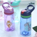 4 Colors Baby Bottle Infant Newborn Cup Children Learn Feeding Drinking Bottle Kids Straw Juice Water Bottles 450ML