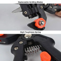 2 in 1 Professional Pruner Shear Cutting Tool multifunctional Grafting Tool Fruit Tree Nursery Grafting Pruner Scissor Cutting