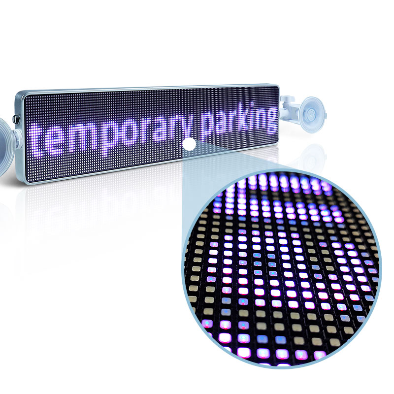 2020 WIFI programmable car LED display 12V mobile phone APP control car back window LED screen truck scrolling LED message sign