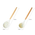 Colorful Dot Kitchenware Silicone Cooking Utensils Set Non-stick Spatula Heat Resistant Wooden Handle Cooking Kitchen Tools