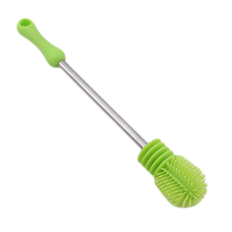 Multifunction High Quality Silicone Baby Bottle Brush Cleaning Long Handle Scrubbing Feeding-bottle Brush