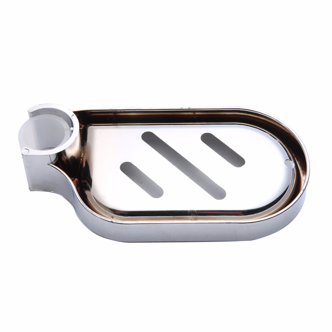 Silver Soap Dish Adjustable Sprinkler Holder Shower Rail Slide Soap Plates Bathroom Soap Holder for Bathroom Hardware 17*8.5cm