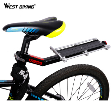 WEST BIKING Bike Rack Bicycle Luggage Carrier Cargo Rear Rack Reflector Shelf Cycling Seatpost Bag Holder Stand Bicycle Racks