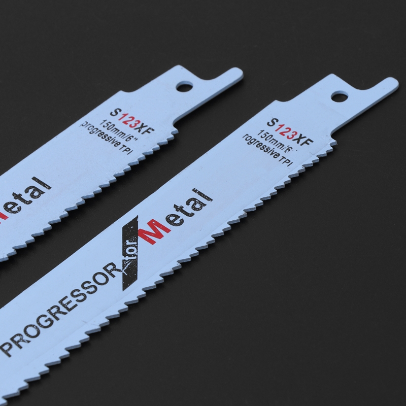 2pcs Durable BIM S123XF 152mm 6'' Reciprocating Saw Blade For Cutting Metal Wood,100% brand new and high quality.