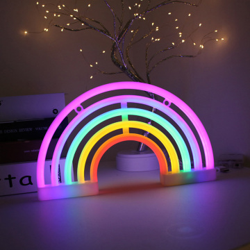 Hot Fashion Rainbow Neon Sign LED Rainbow Light Lamp for Dorm Decor Rainbow Decor Neon Lamp Wall Decor Christmas Neon Bulb Tube