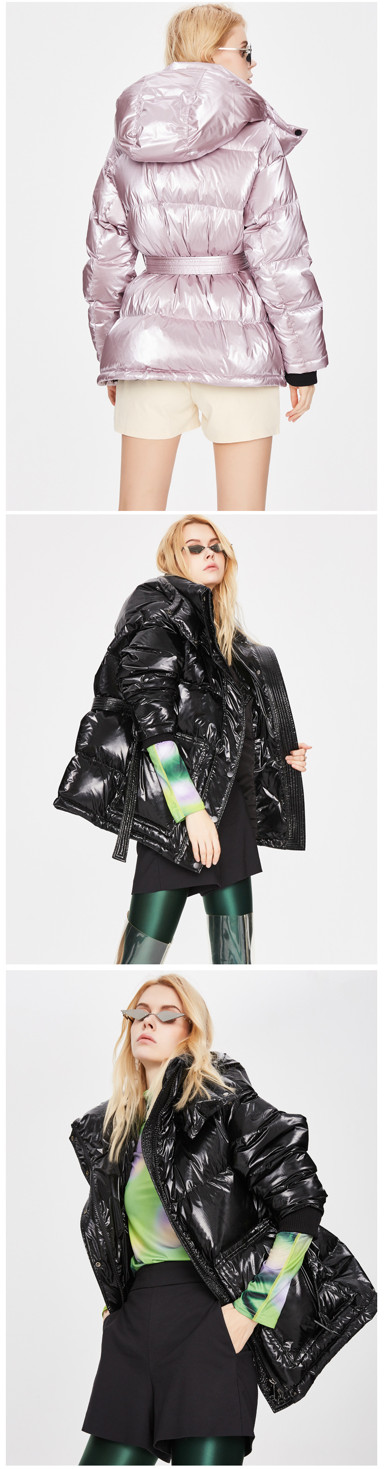 Ladies Thick Sliver Padded Jacket