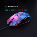 3200DPI Wired Mouse 7 Circular Breathing LED Light Diamond Version Gaming Mouse Ergonomic Design Mouse Mice Computer Peripherals