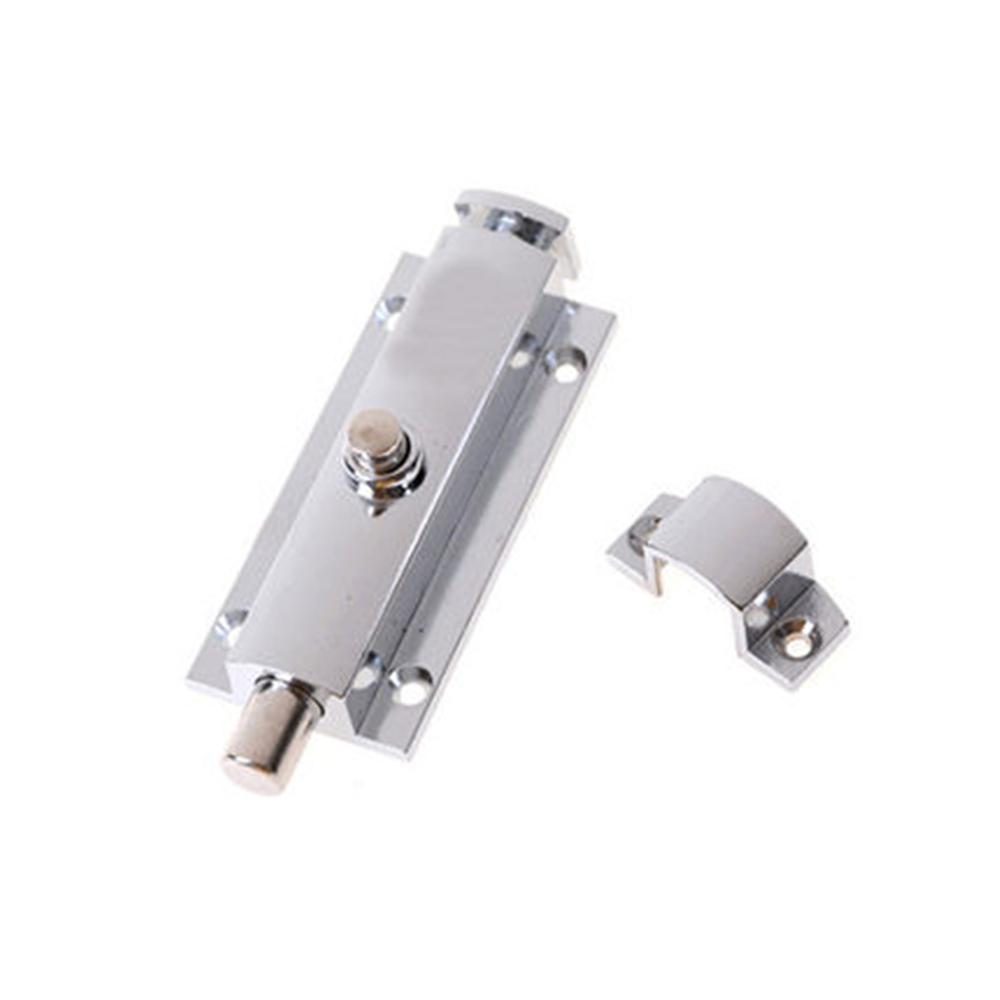 4'' Hotel Office Home Security Lock Chrome Door Lock Door Window Security Bolt Door Lock Latch Gate Cabinet Latch