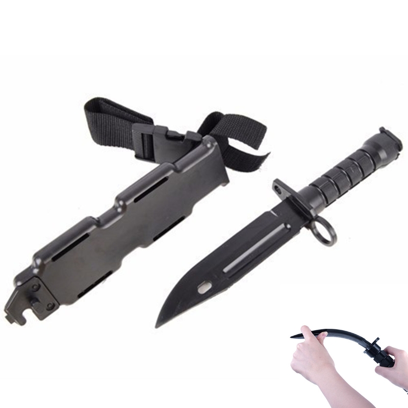 Rubber Knife Military Training Enthusiasts CS Cosplay Toy Sword First Blood Props Dagger Model