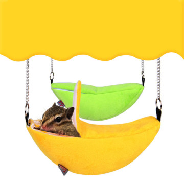Pet Hamster Hanging House Hammock Banana design Small Animals Cotton Cage Sleeping Nest Pet Bed Rat Hamster Toys Cage Swing