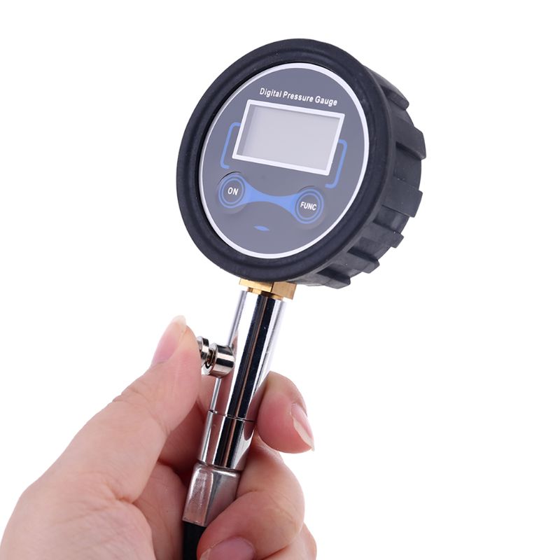 Digital Tire Pressure Gauge 200 Psi with Adapter Kit for Car Bike Motorcycle G88A