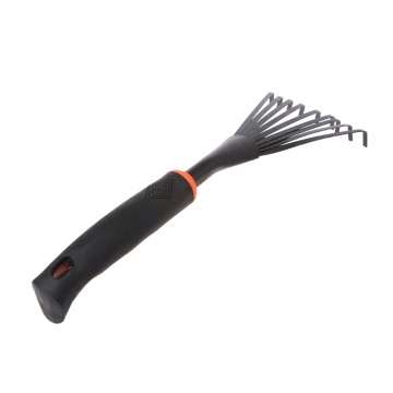 1Pc 35cm Portable Mini 9 teeth Steel Rake For Home Garden Transplanting Tool