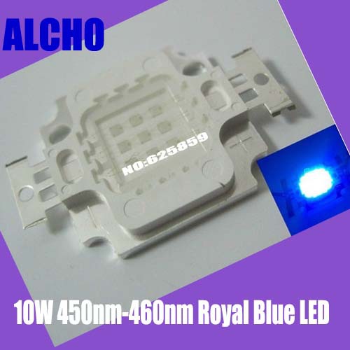 5PCS 10W High power led Royal Blue 445-450nm LED 9-12VDC for Aquarium light high power led chip