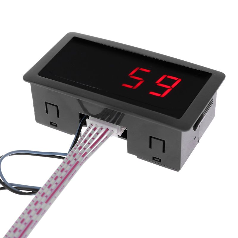 DC 8-24V LED Digital Counter 4 Digit 0-9999 Up/Down Plus/Minus Panel Counter Meter with Cable Red Display