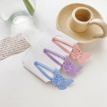 4Pcs/Set Candy Color Butterfly Hair Clips BB Clip Barrette for Children Girls Woman Hairpin Metal BB Clip Fashion Headwear