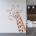 Hot Sale Giraffes Wall Decals Decor Giraffe Head Art Wall Stickers Vinyl Sticker Living Room Decorations Removable ph187