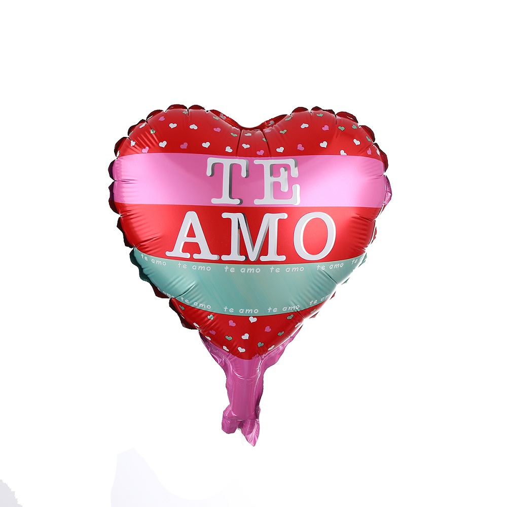 10/30pcs 10inch Spanish I Love You Heart TE AMO Foil Balloons Wedding Birthday Party TEAMO Valentine's Day Globos Supplies