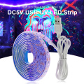 UV LED Strip Light 0.5M 1M 2M DC5V USB LED Ribbon Ultraviolet Backlight DIY Flexible USB LED Tape Lamp for DJ Fluorescence Party