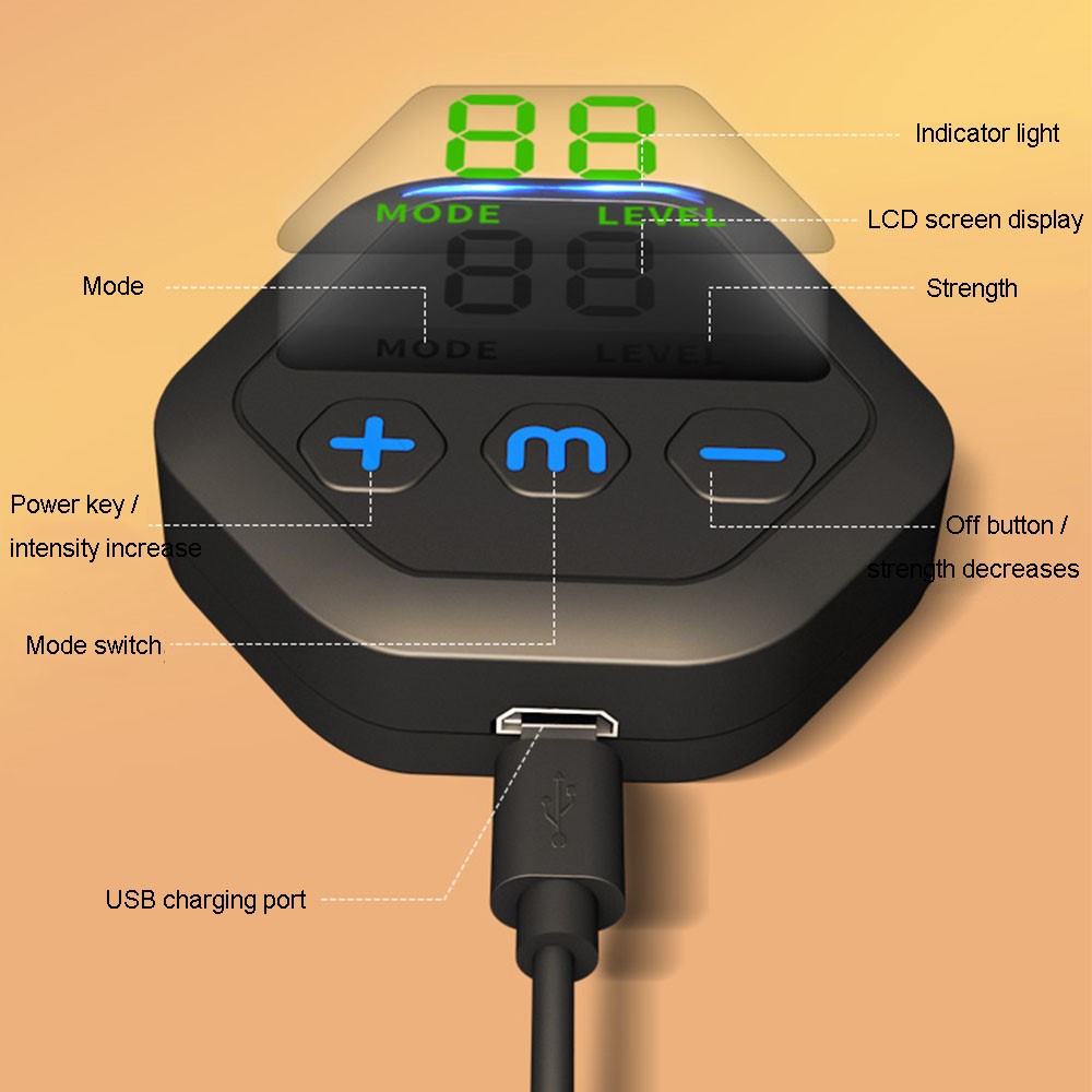 USB Chargeable Electrostimulator ABS Stimulator EMS Abdominal Muscle Stimulator Belt Slimming Bandage Vibration Fitness Massager