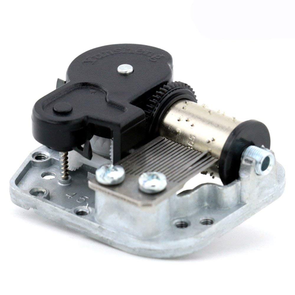 Yunsheng 18 Note Windup Clockwork Mechanism DIY Music Box Movement,Different Tunes Available