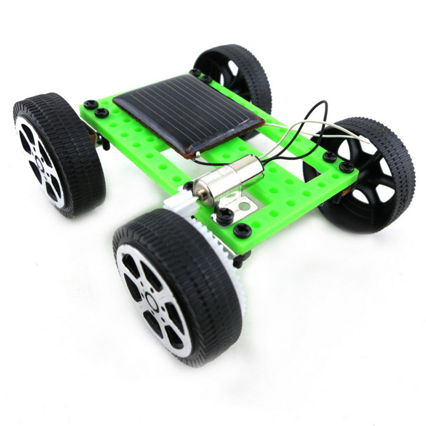 Solar Toys For Kids 1 Set Mini Powered Toy DIY Car Kit Children Educational Gadget Hobby Funny Dropshipping 2018