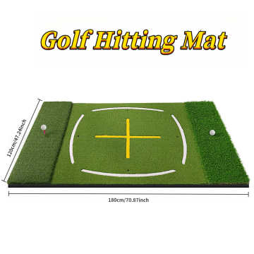 Triple Grass Golf Hitting Mat 120x180cm Teeable Teaching