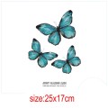 25x17cm Fashion Butterfly Iron on Patches For DIY Heat Transfer Clothes T-shirt Thermal transfer stickers Decoration Printing