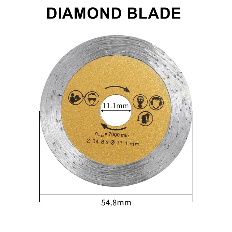 4pcs/set 54.8mm HSS Diamond TCT Saw Blades Rotary Cutting Disc for Dremel Drill Woodworking Metal Cutter Power Tools