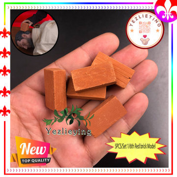 5PCS/Lot 1/6 Action Figure Scenes Accessories Baked ceramic Miniature Brick Red Brick Model 30*15*10MM Dollhourse Parts 1:12