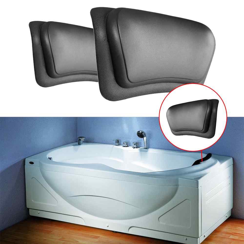 Biggest Discount Spa Bathtub Pillow Soft Massage Pillow Headrest Bathtub Pillow with Backrest Suction Cup Bathroom Supply