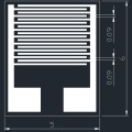 90micron Ceramic Interdigital Electrode IDE Capacitor Array Biogas Humidity Sensor Chip