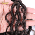 Saisity Goddess Crochet Hair Synthetic river faux locs Bouncy Braiding Hair Bohemian Extension Havana Hair styles