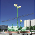 large abstract metal sculpture for outdoor decoration