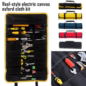 NEW Multifunction Tool Bags Oxford Canvas Handles Roller Bags Reel Large Capacity Utility Tools Kit Instrument Case