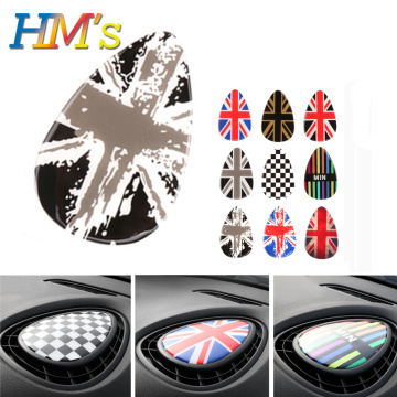 Center Air Vent Outlet Sticker for Mini Cooper F56 F55 F57 Car Styling Accessories for Mini Countryman F60 for Mini Clubman F54